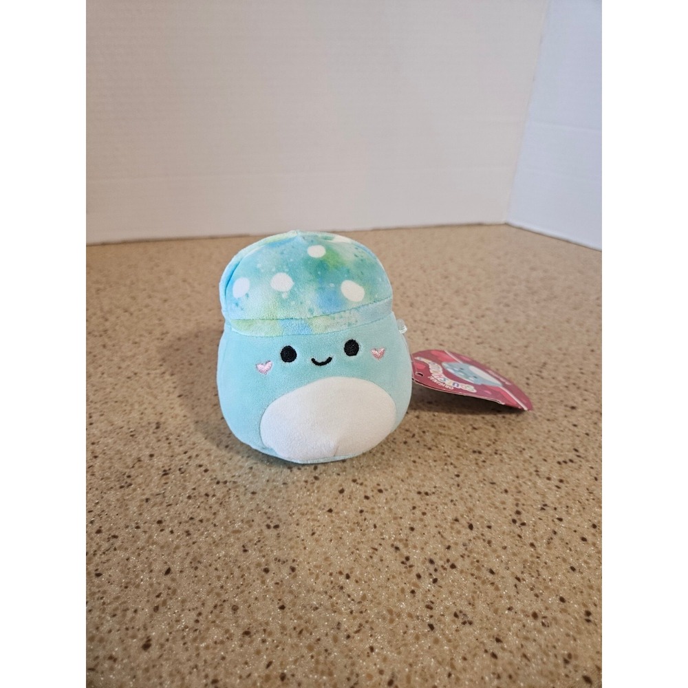 Squishmallows Mully the Mushroom 5 Inch Blue Green Tie Dye Plush NWT S4 #1655-3